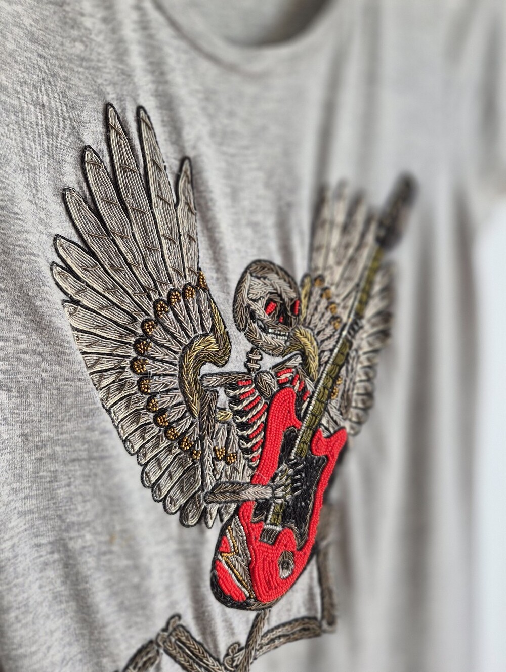 Zadig & Voltaire Titan Brode Skeleton Tee Small Rockstar Girlfriend Indie Sleaze - Picture 2 of 16